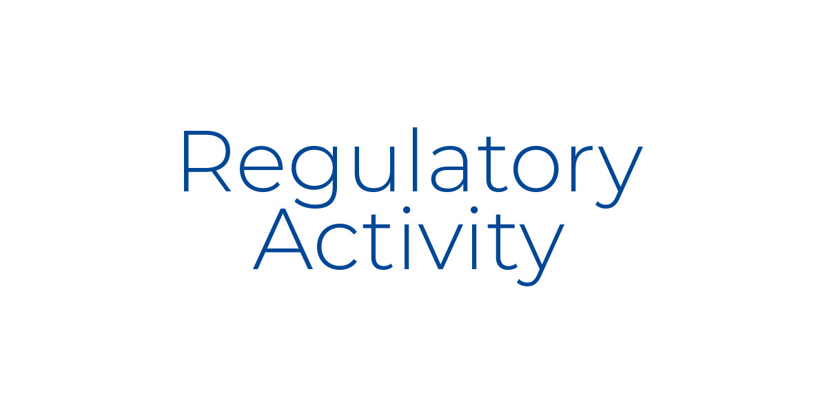 Regulatory Activity